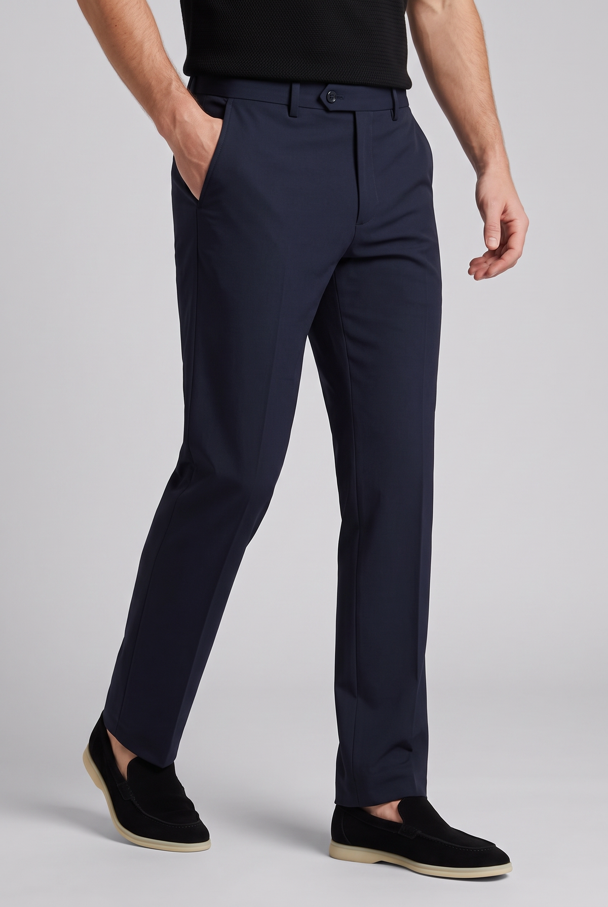 The Milano Tailored Trouser - Navy Blue