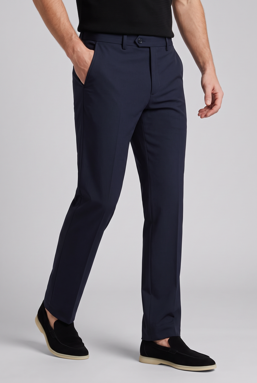The Milano Tailored Trouser - Navy Blue