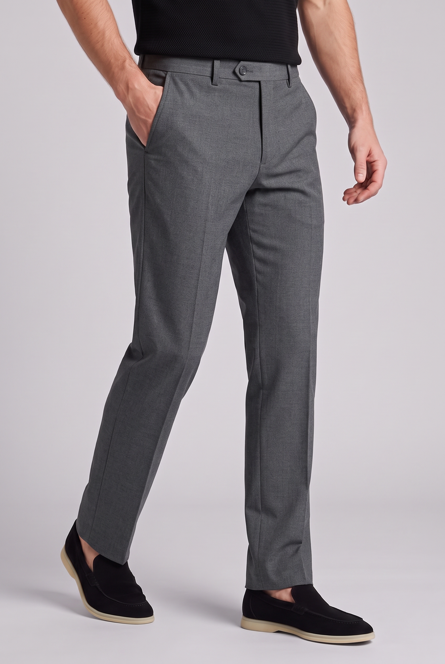 The Milano Tailored Trouser - Gray