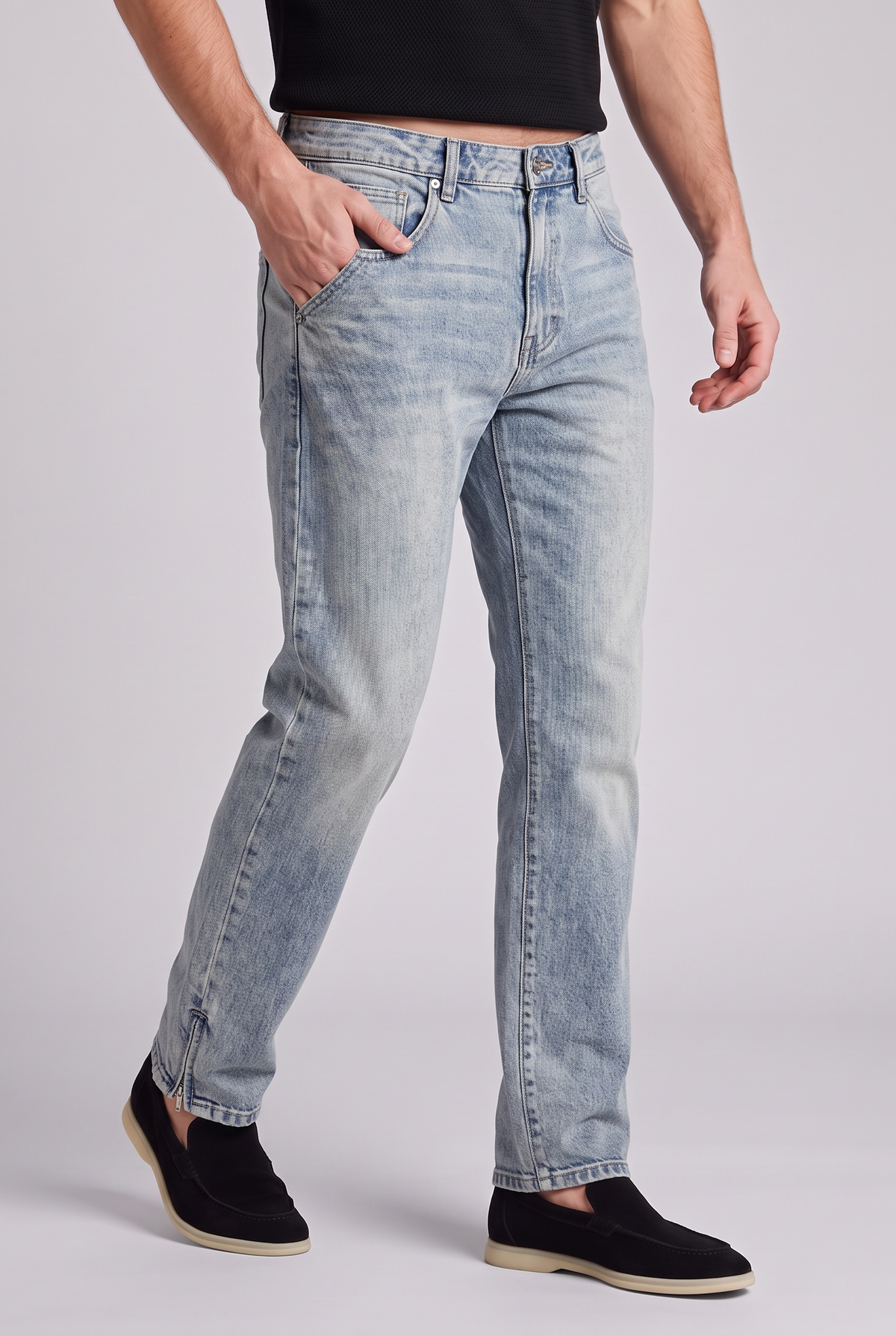 The Lucca Straight Jeans - Blue