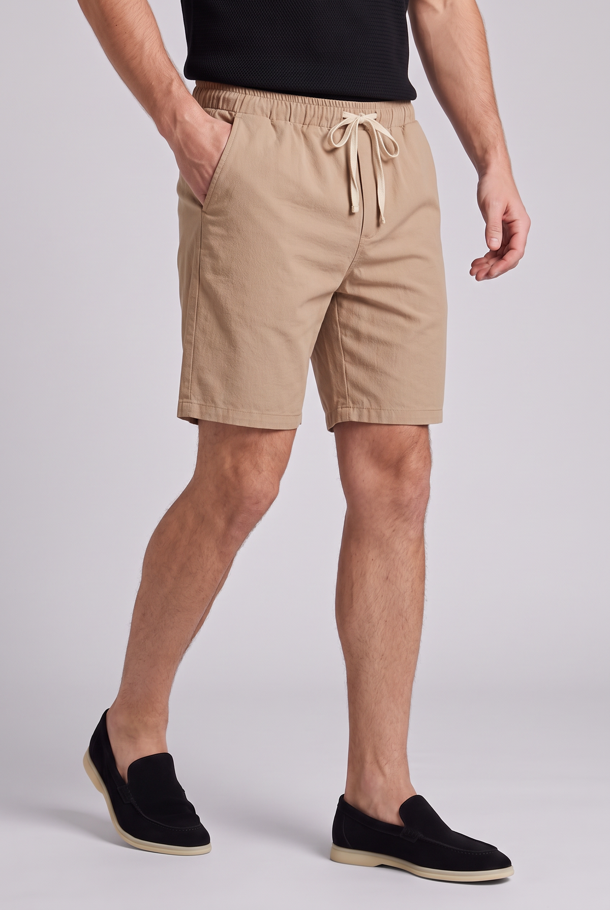 The Rimini Cotton Shorts - Khaki
