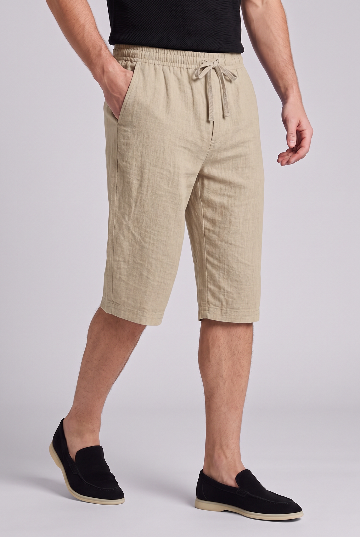 The Ischia Shorts - Light Khaki