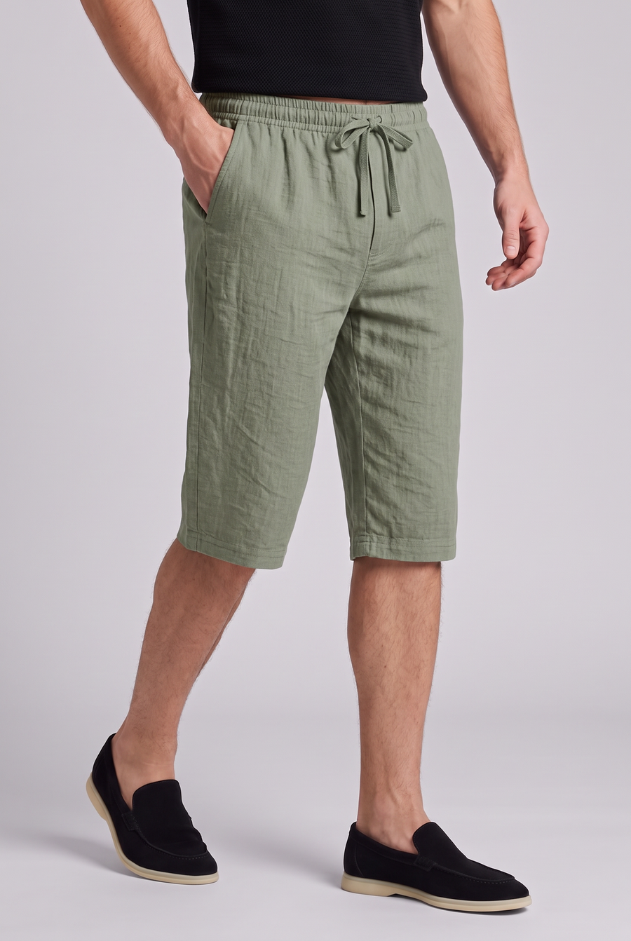 The Ischia Shorts - Army Green