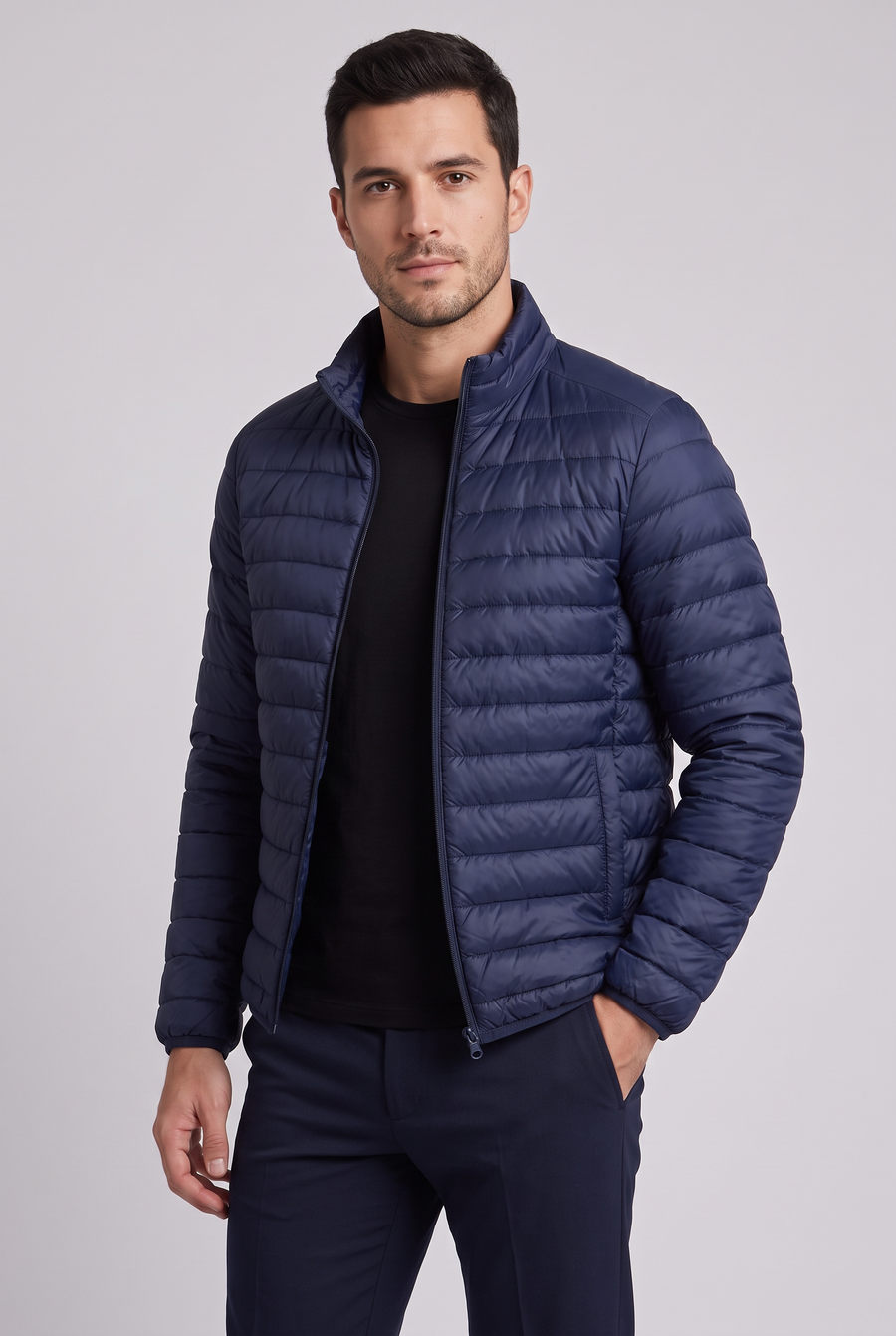 The Cortina Puffer Jacket - Navy