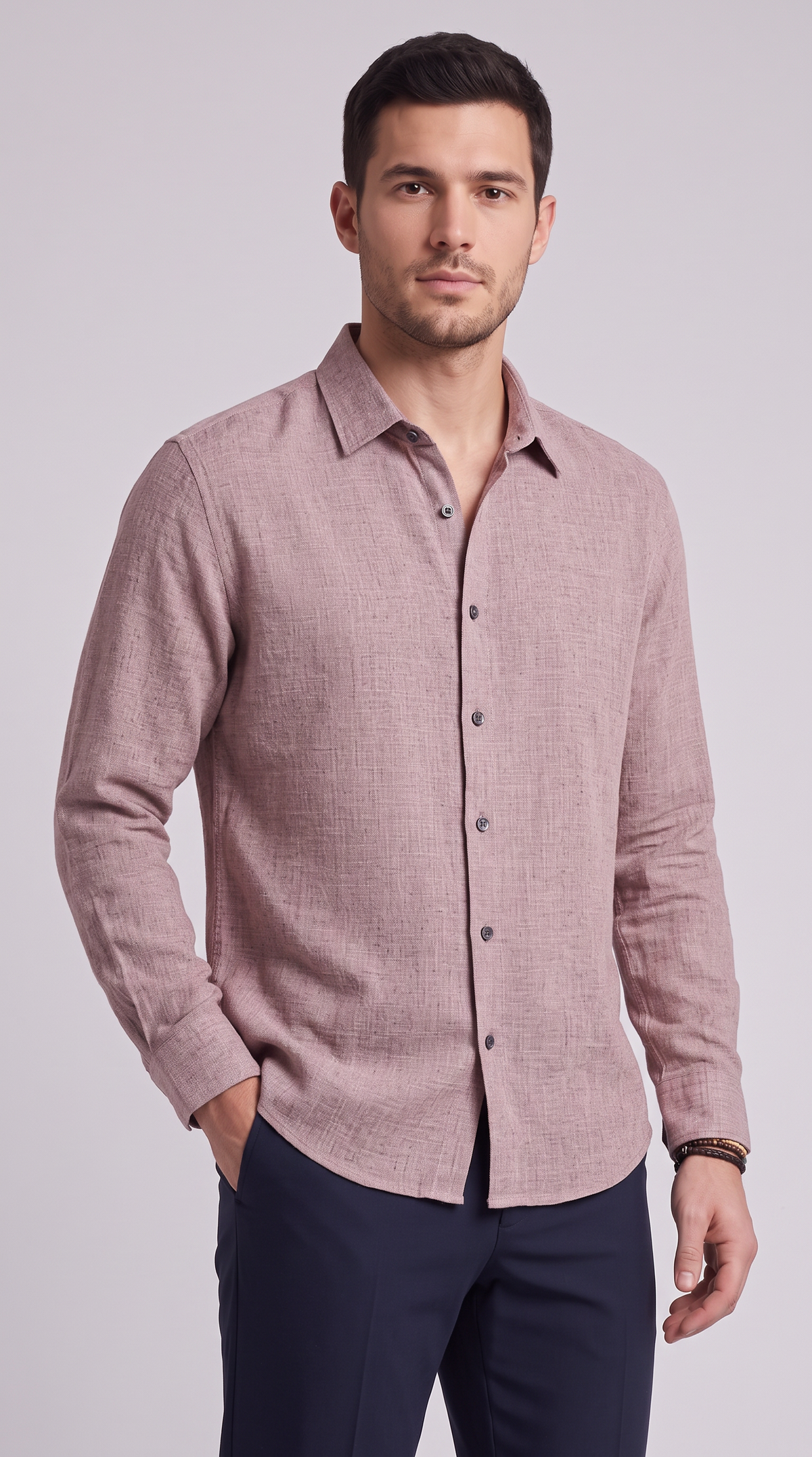 The Ravello Shirt - Lotus root color