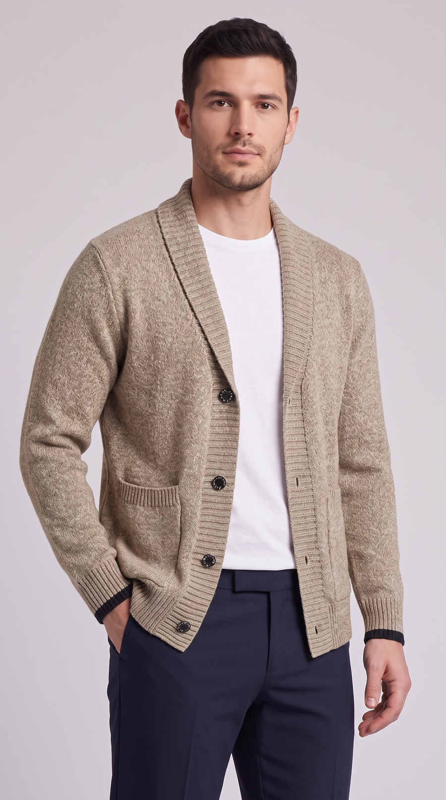 The Napoli Cardigan - Khaki