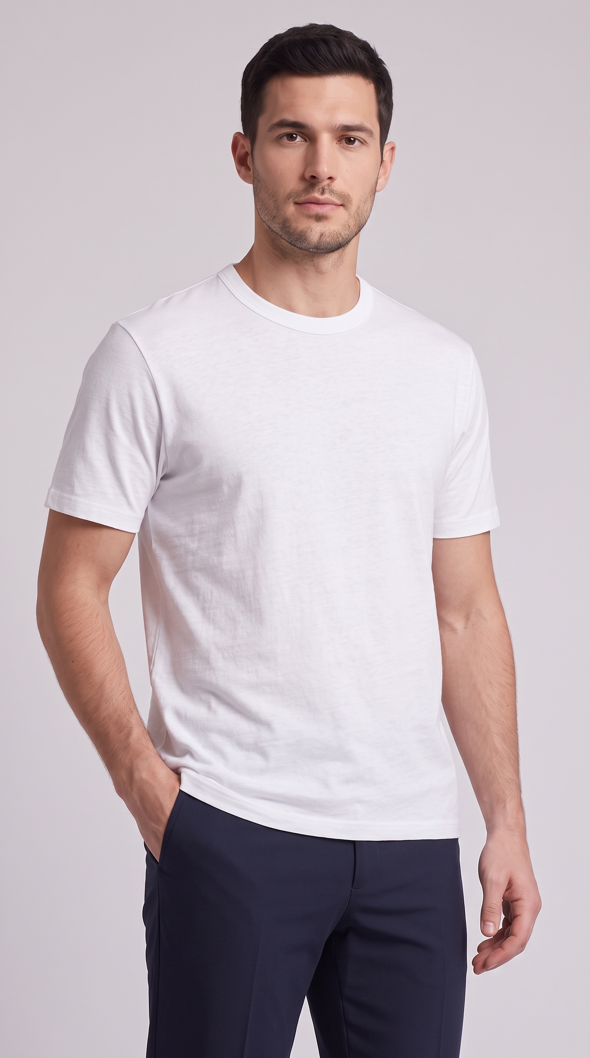 The Essenza Slim Tee - White