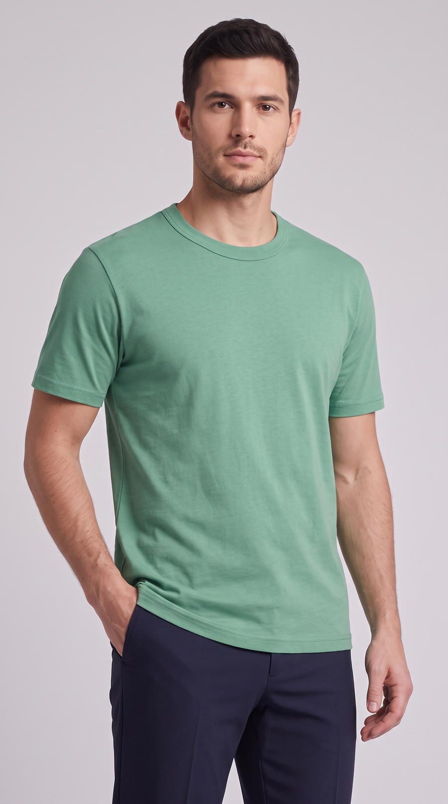 The Essenza Slim Tee - Green