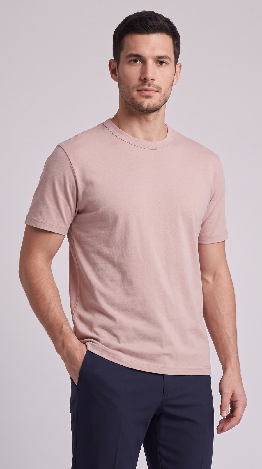 The Essenza Slim Tee - Pink
