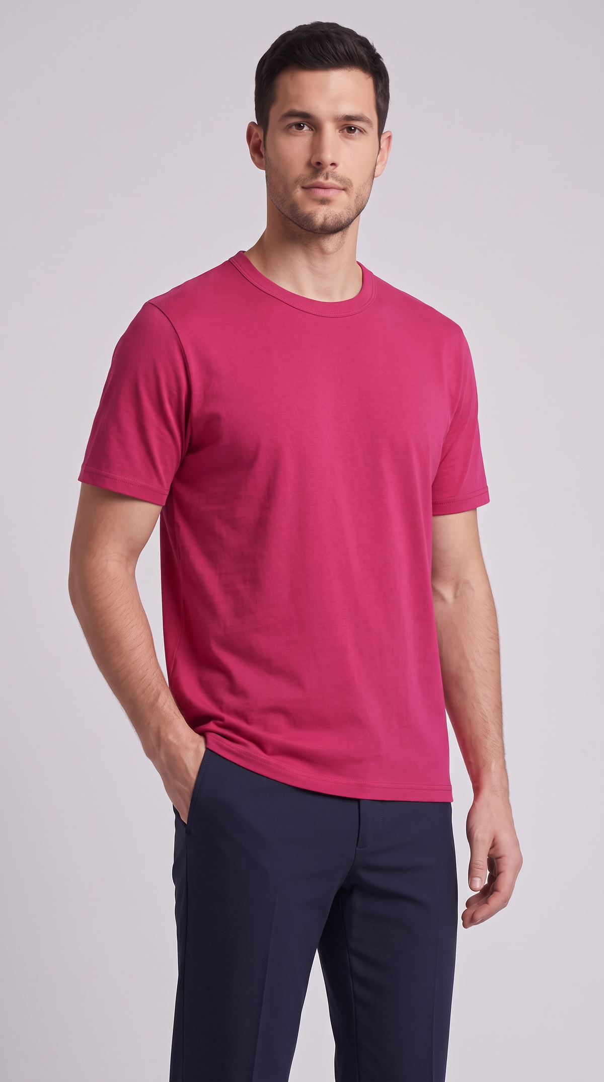The Essenza Slim Tee - Sauce red