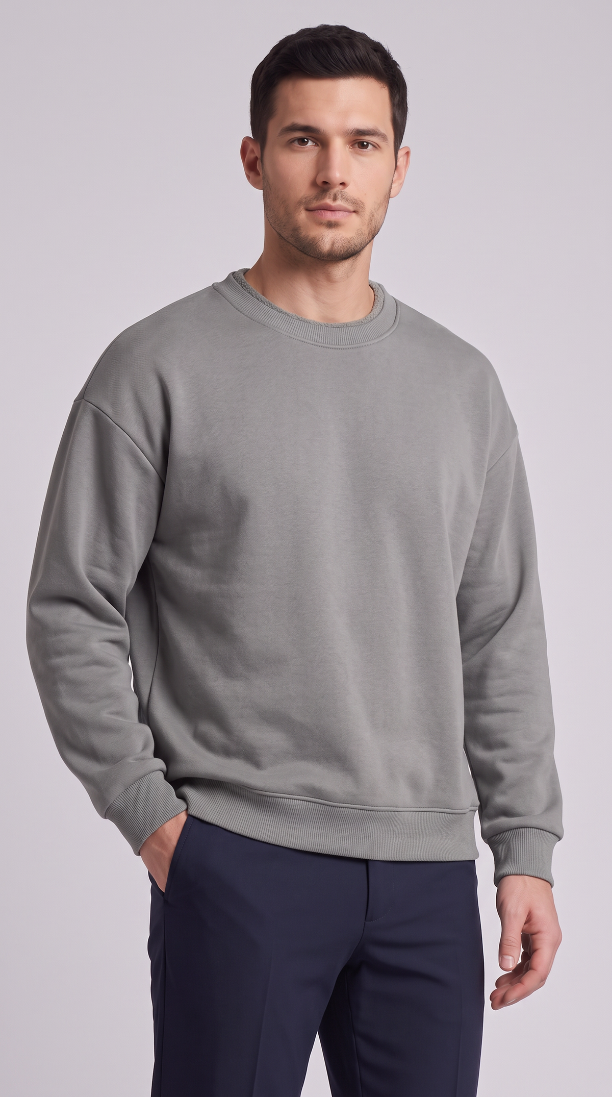 The Lorenzo Crewneck Sweater - Advanced Grey
