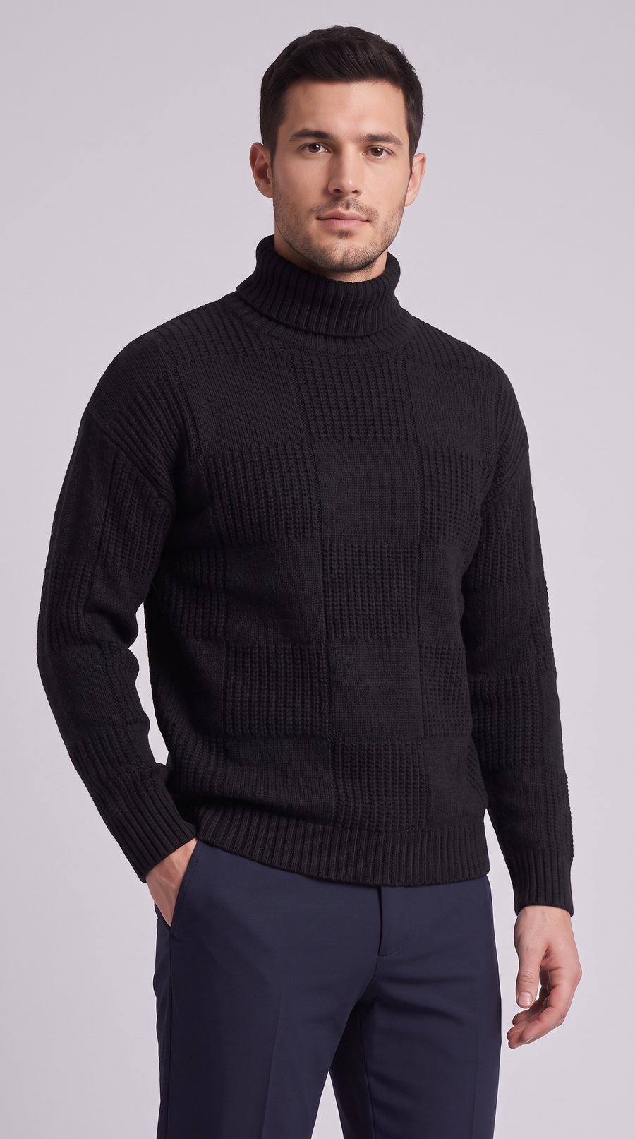 The Asti Turtleneck Sweater - Black